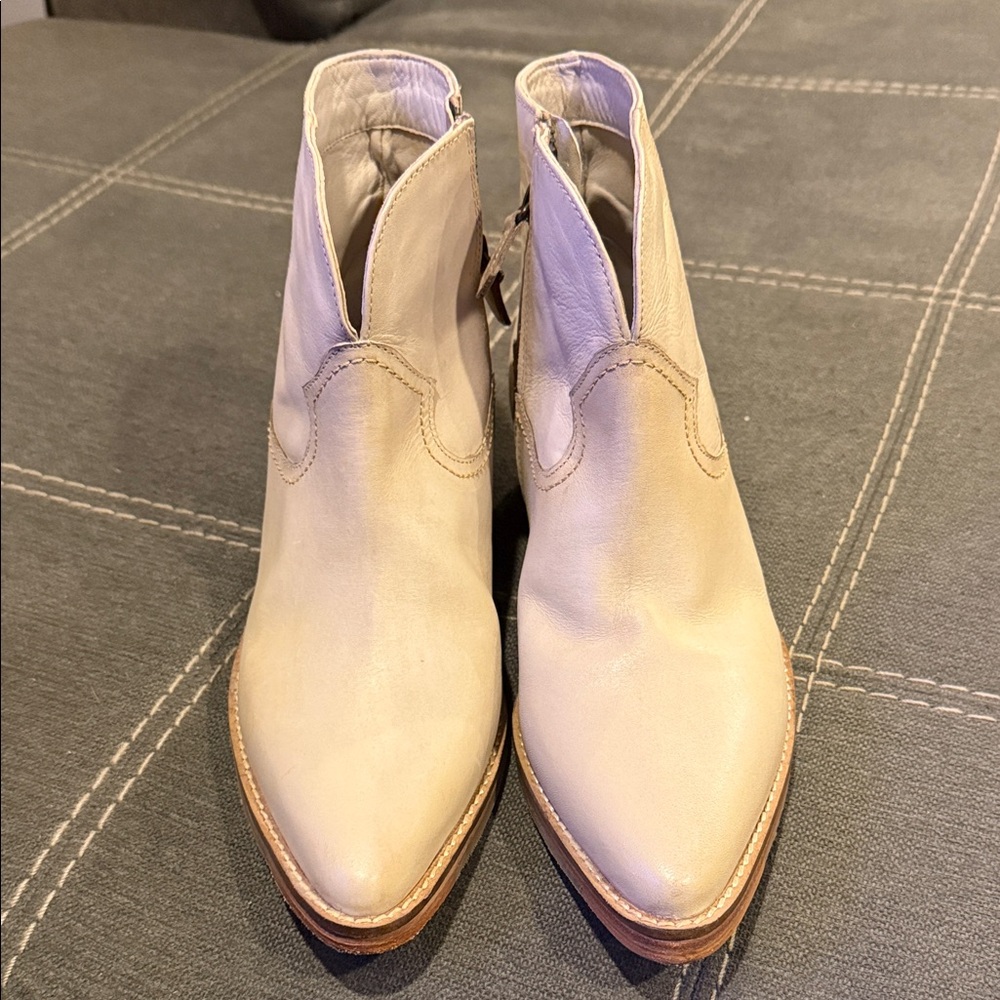 Chic Cream Ankle Booties